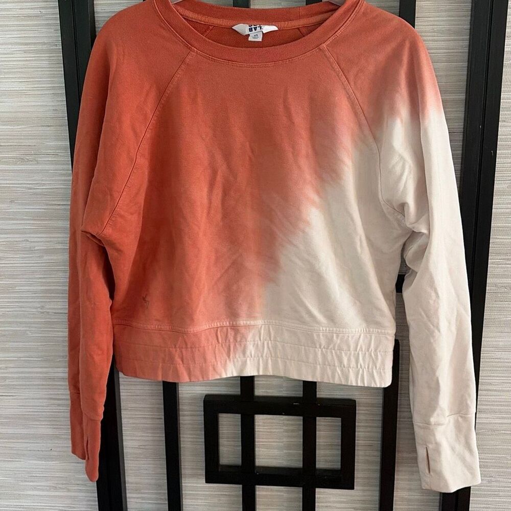 Joy Lab rust tie-dye cropped sweatshirt size XS